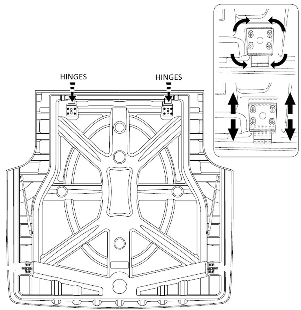 Replacement Hard Lid Hinges - Holden VE/VF  Holden Commodore VE 2006-2013