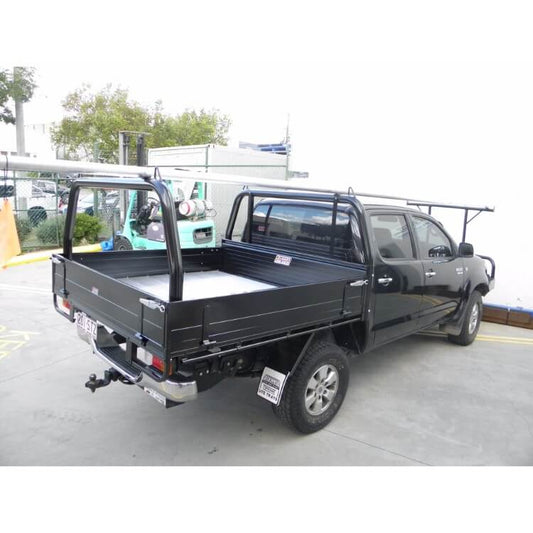 P/Coated Black Style Racks with Welded Loops suitable for use with Toyota Hilux