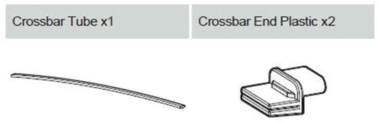 Replacement Crossbar and End Cap for EGR Soft Tonneau Covers - 1 Bar  Ford Ranger PX 2011-2015
