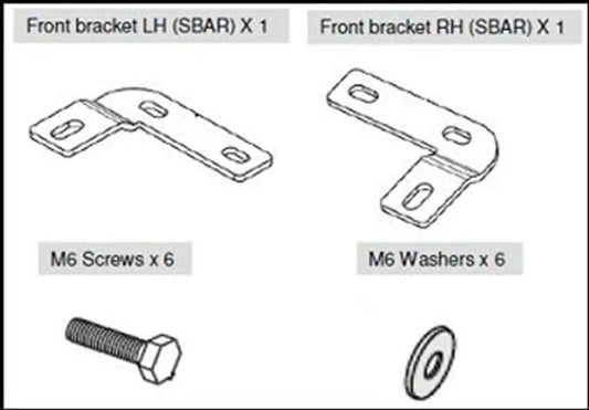 Replacement Front Bracket EGR Soft Tonneau Covers - Ford Ranger PX 2011-22 with Sports Bars  Ford Ranger PX 2011-2015