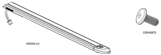 RollTrac Replacement Side Rail - LH (Electric)  Ford Ranger PXII 2015-2018