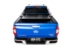 HSP Roll R Cover LDV T60 Dual Cab Mega Tub with Chrome Sports Bars