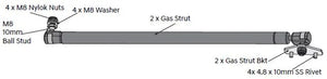 Load Shield Replacement Gas Struts  Ford Ranger PXII 2015-2018
