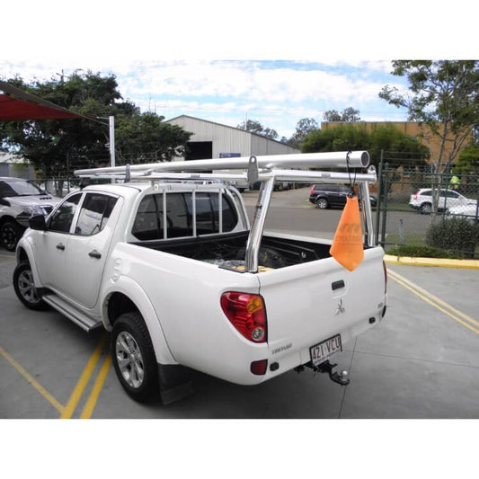 Mitsubishi MQ Triton Adaptor on Factory Steel Headboard with Rear Trade Rack