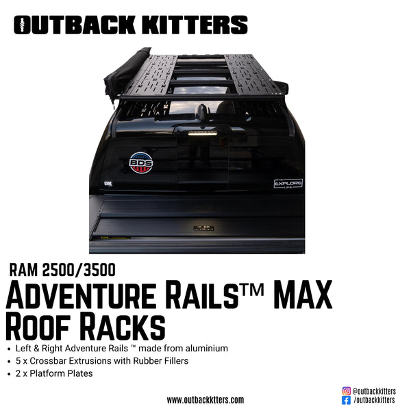Ram 2500/3500 Adventure Rails<sup>TM</sup> MAX Roof Racks