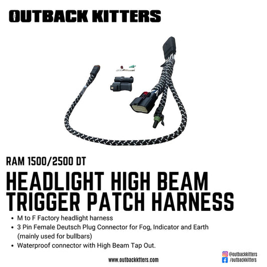 Ram 1500 DT/2500 Headlight High Beam Trigger Patch Harness