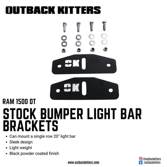 Ram 1500 DT Stock Bumper Light Bar Brackets