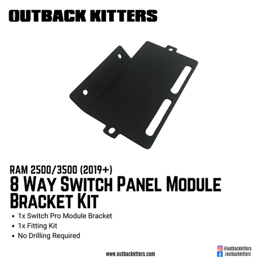8 Way Switch Panel Module Bracket Kit - Ram 2500/3500 2019+