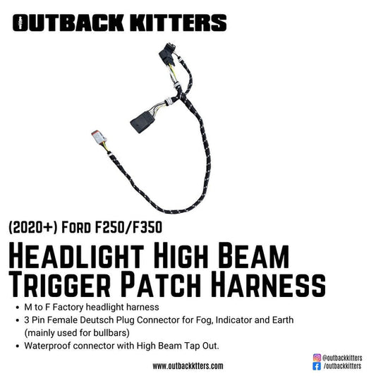 2020+ Ford F250/F350 Headlight High Beam Trigger Patch Harness