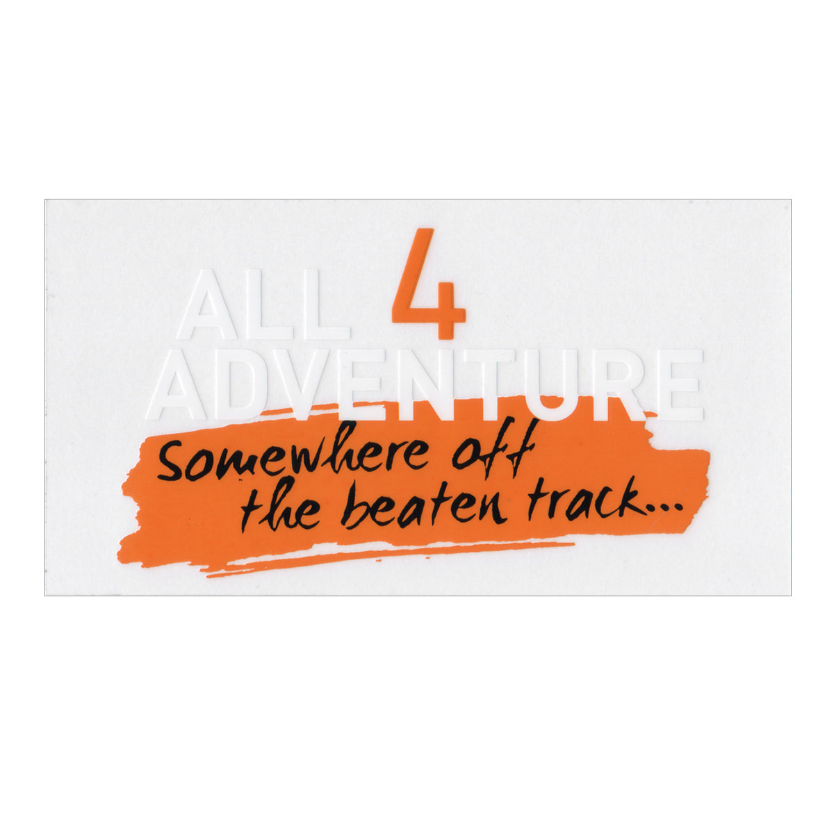 Bumper Stickers - Clear Orange