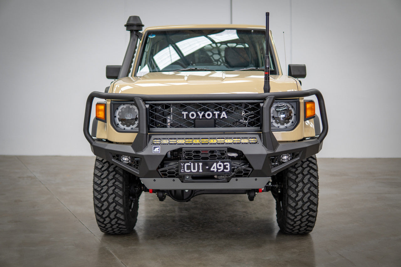 Toro Bull bar, Suitable for Toyota Land Cruiser (facelift) 76, 78, 79 Series, 2024 on