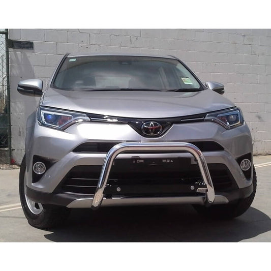 Polished Nudgebar suitable for use with 2018 Toyota Rav4 with Sensors