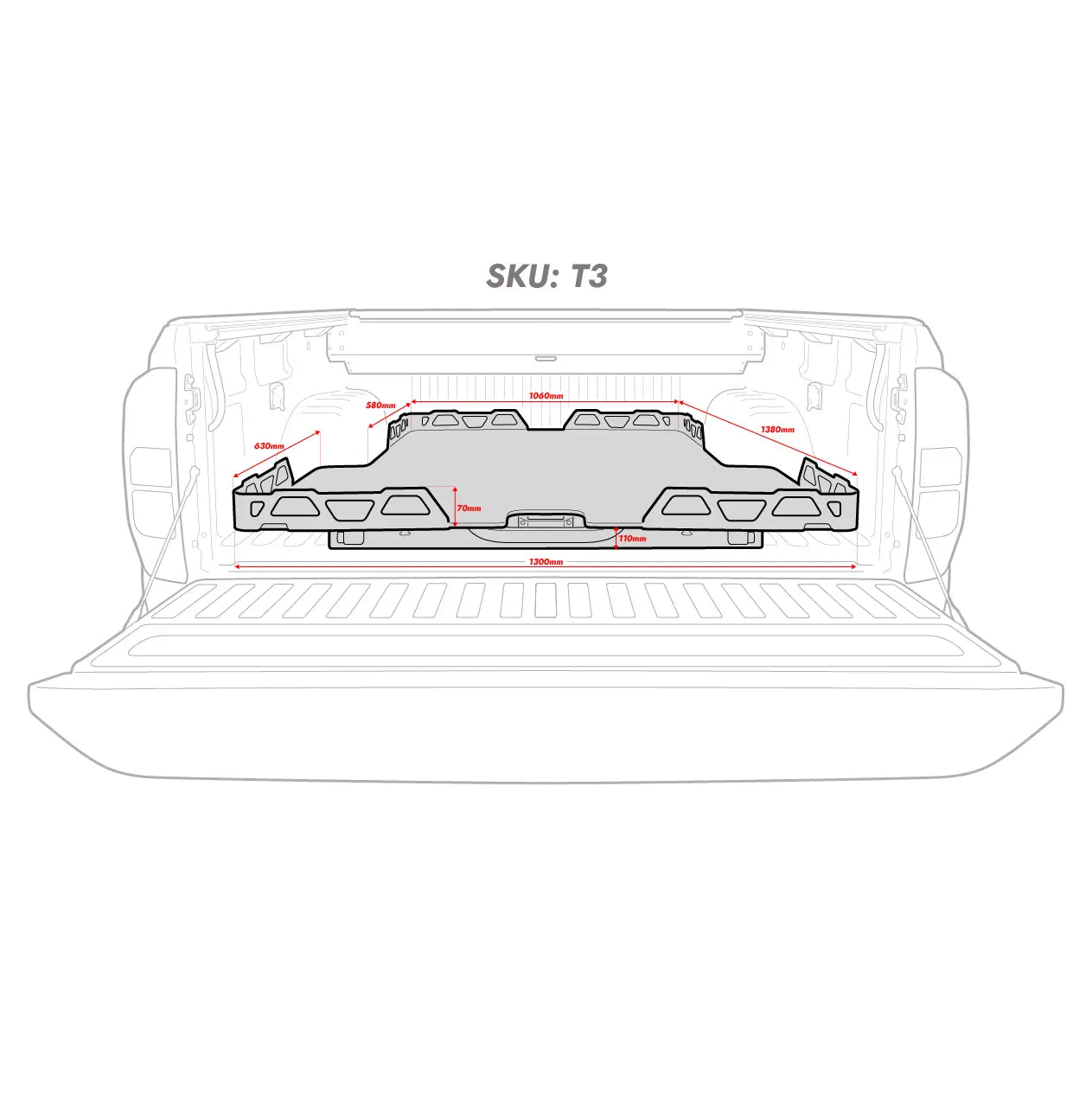Tray Sliders Mitsubishi Triton MV