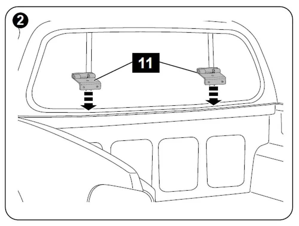 Replacement Vehicle Hinge Kit - Holden VE/VF 1P Non-Remote  Holden Commodore VF 2013-2017