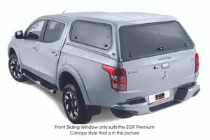 EGR Front Drop Down Window - Suits all EGR Canopies  Isuzu D-Max 2012-2016