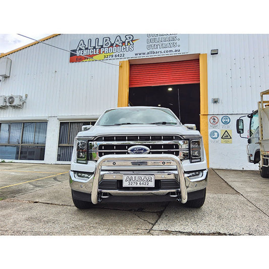 Polished Alloy 76mm Nudgebar to suit 2025 F150 Lariate