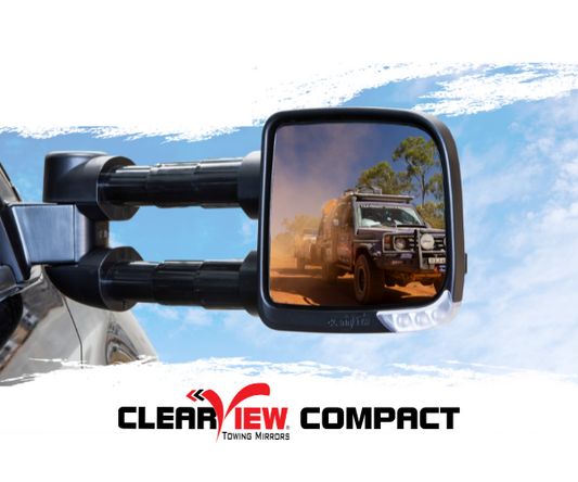 Clearview Compact towing mirrors for Toyota HiLux 9th Gen N90 Dec-25 on Manual and/or Cab-Chassis
