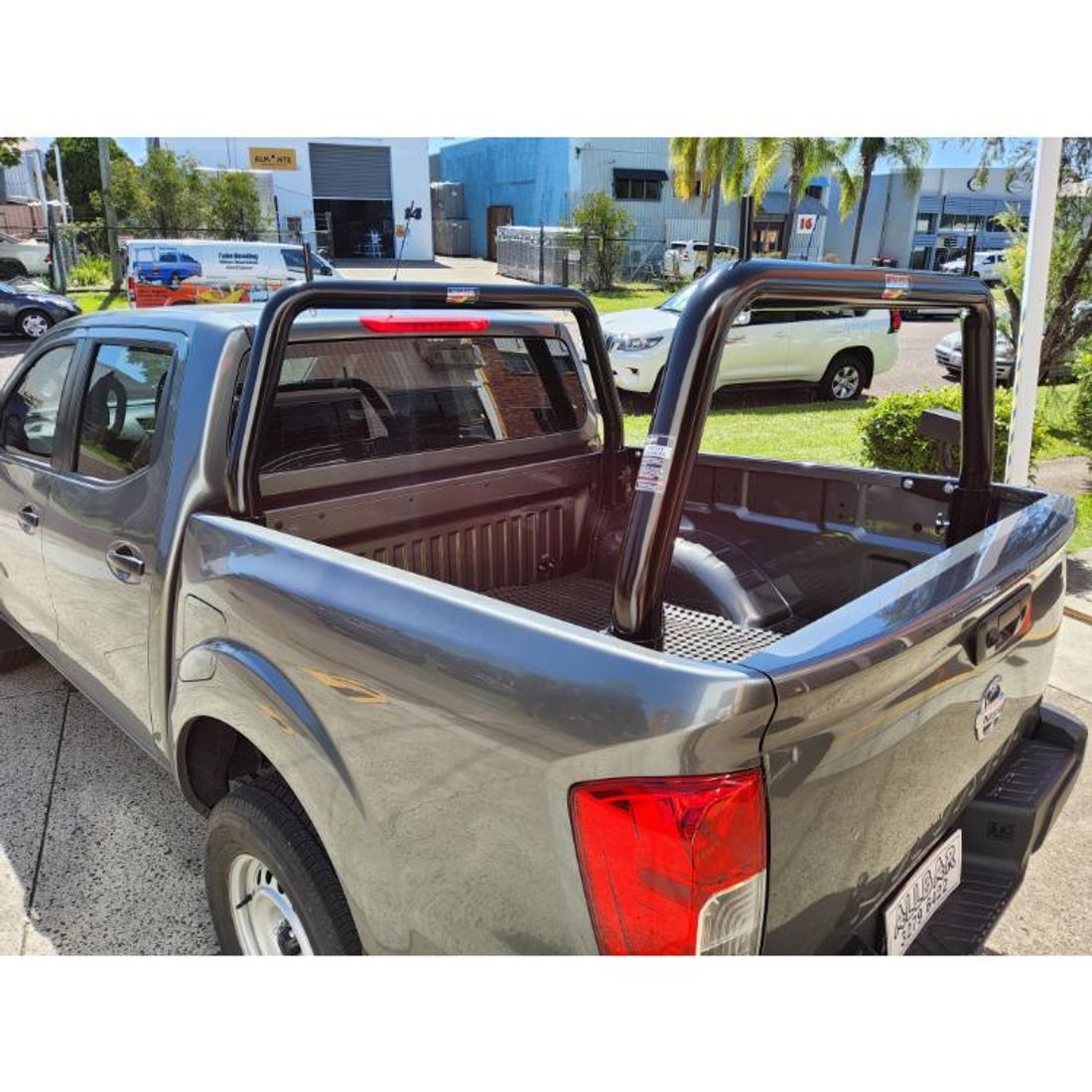 P/Coated Black 76mm Removable Style Racks with 4 Pins to suit 2023 Nissan Navara SL