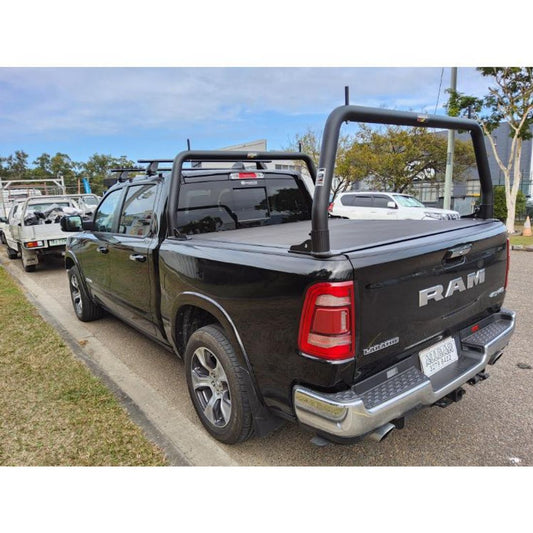 Textured Black 76mm Front Fixed/Rear Removable Style Racks with Pins