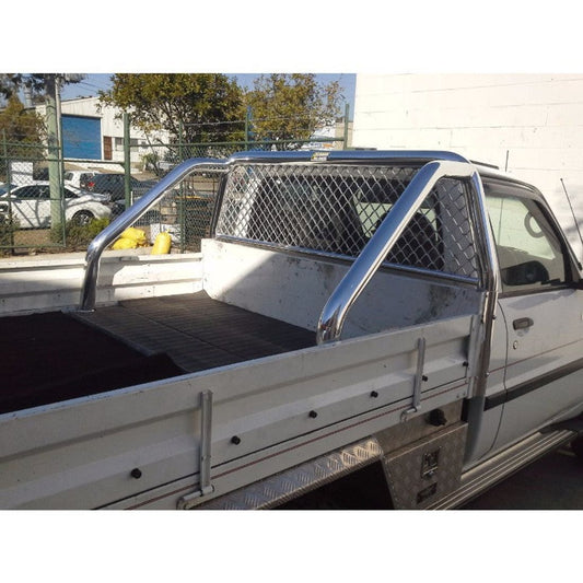 Landcruiser 76mm Polished Welded Arm Sports Bar