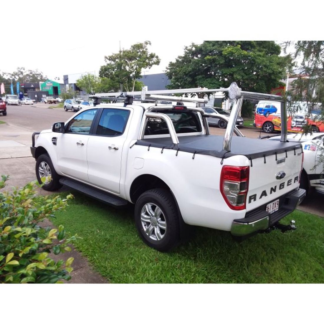 Polished Adaptor Rack Set to suit 2021 Ford Ranger XL