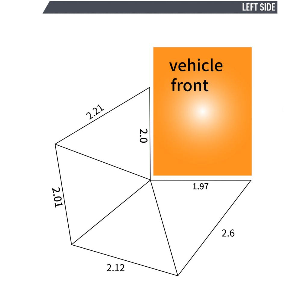 Boss Shadow 270 Standard Awning - RHS Drivers Side