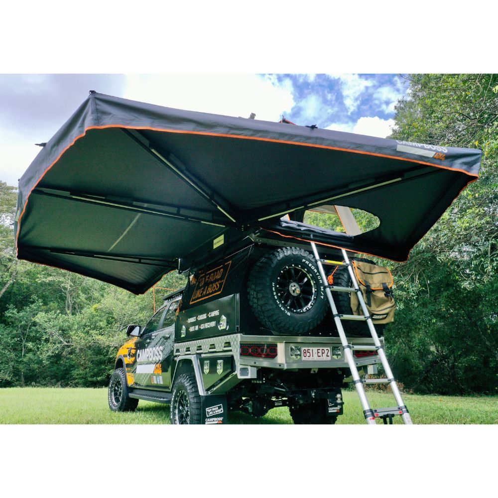 Boss Shadow 270XL Awning With Zip Rooftop Tent Entry - LHS Passenger Side