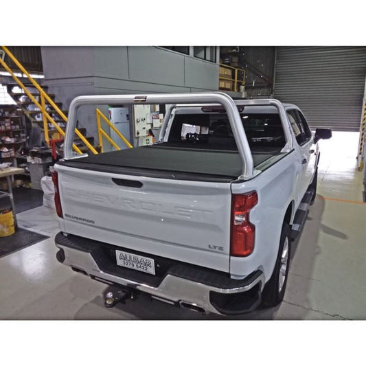 Satin Ladder Racks to suit Chevrolet Silverado with Tonneau Cover