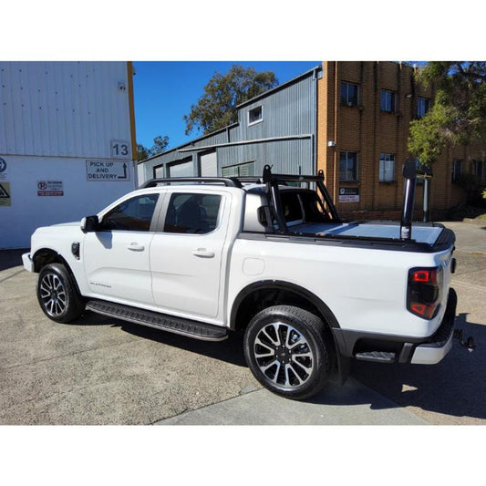 Custom P/Coated Black Front/Rear Fixed Trade Rack set to suit Next-Gen Ford Platinum