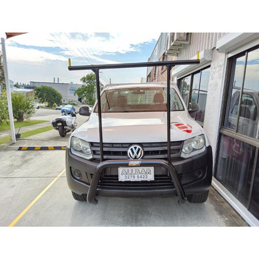Black Nudgebar & Hrack Set to suit 2014 VW Amarok Core