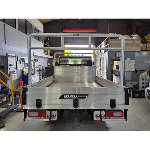 63mm Rear Rack with welded Rails & Flip Ears to suit Isuzu NLR 45-150 Truck