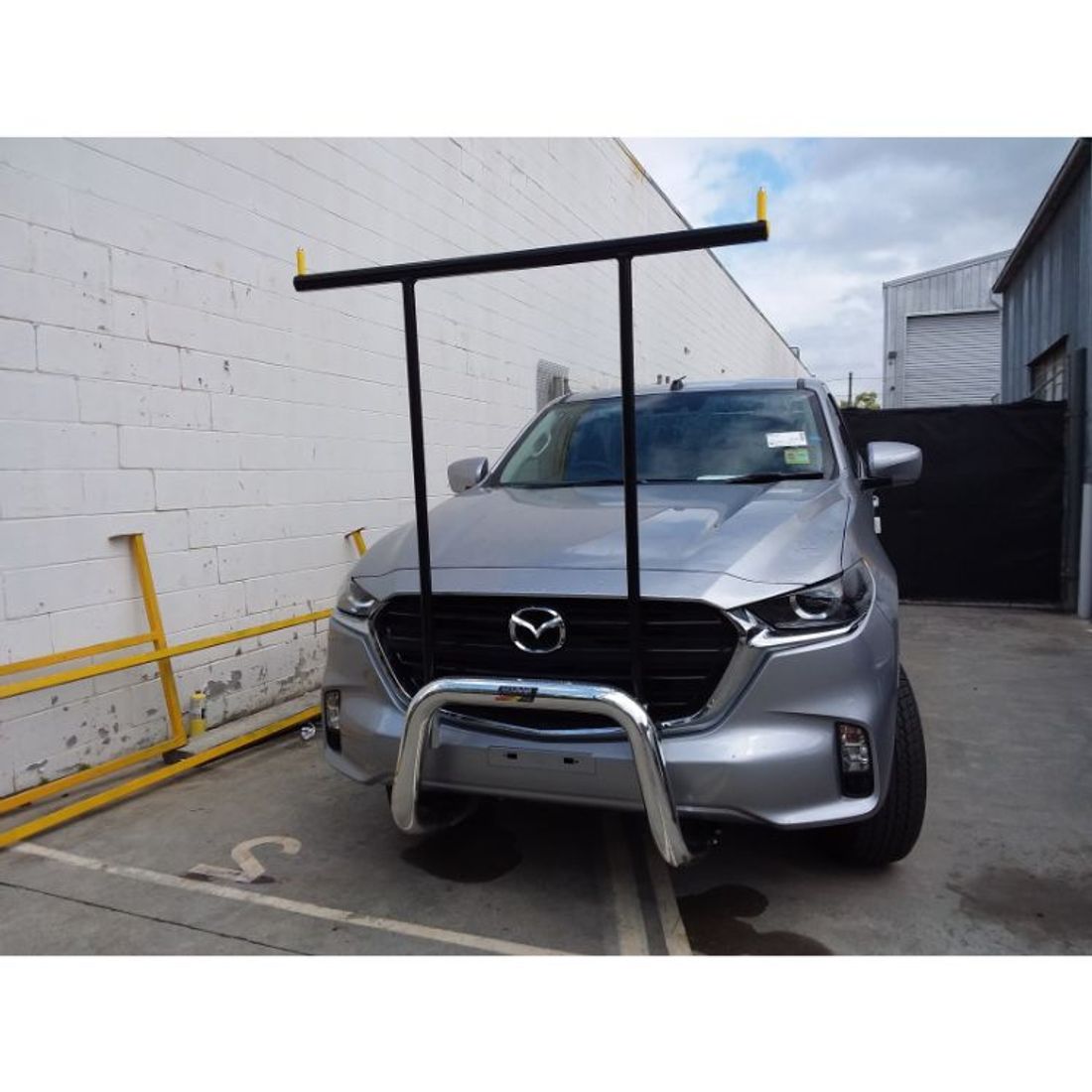 Polished Nudgebar & Hrack Set to suit 2021 Mazda BT50