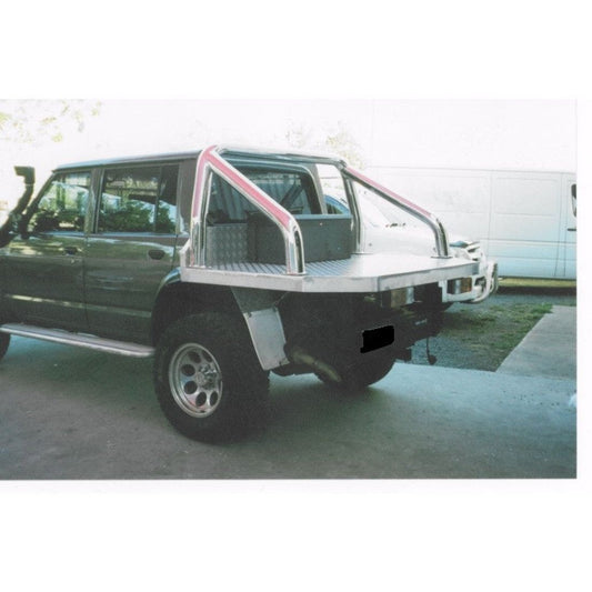 Nissan Patrol Custom 100mm Polished Welded Arm Sports Bar