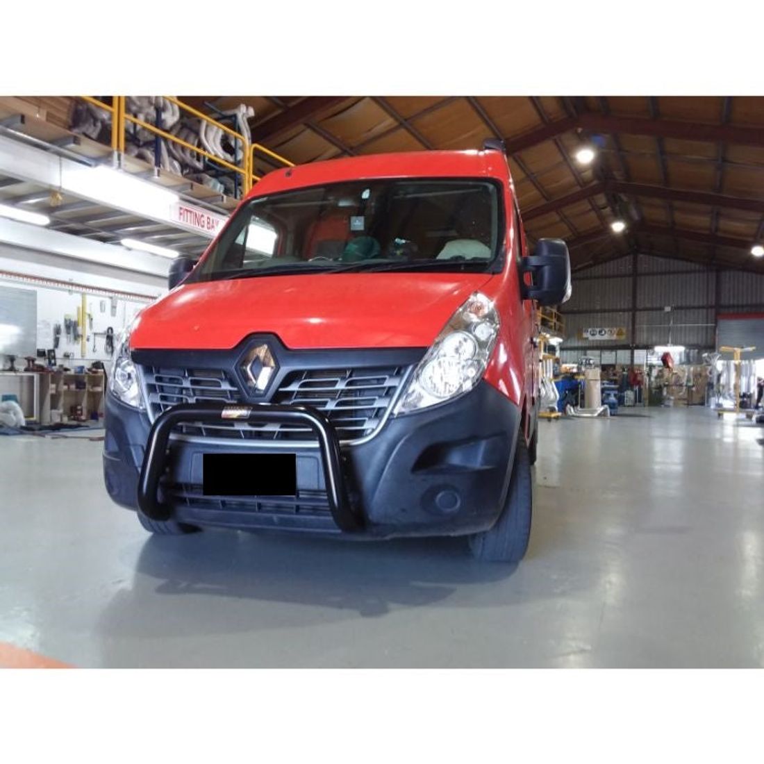 Powder Coated Black Nudgebar to suit 2017 Renault Master
