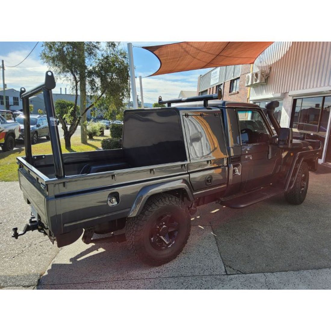 Custom Fabricated Black Adaptor Rack Set to suit Toyota Landcruiser