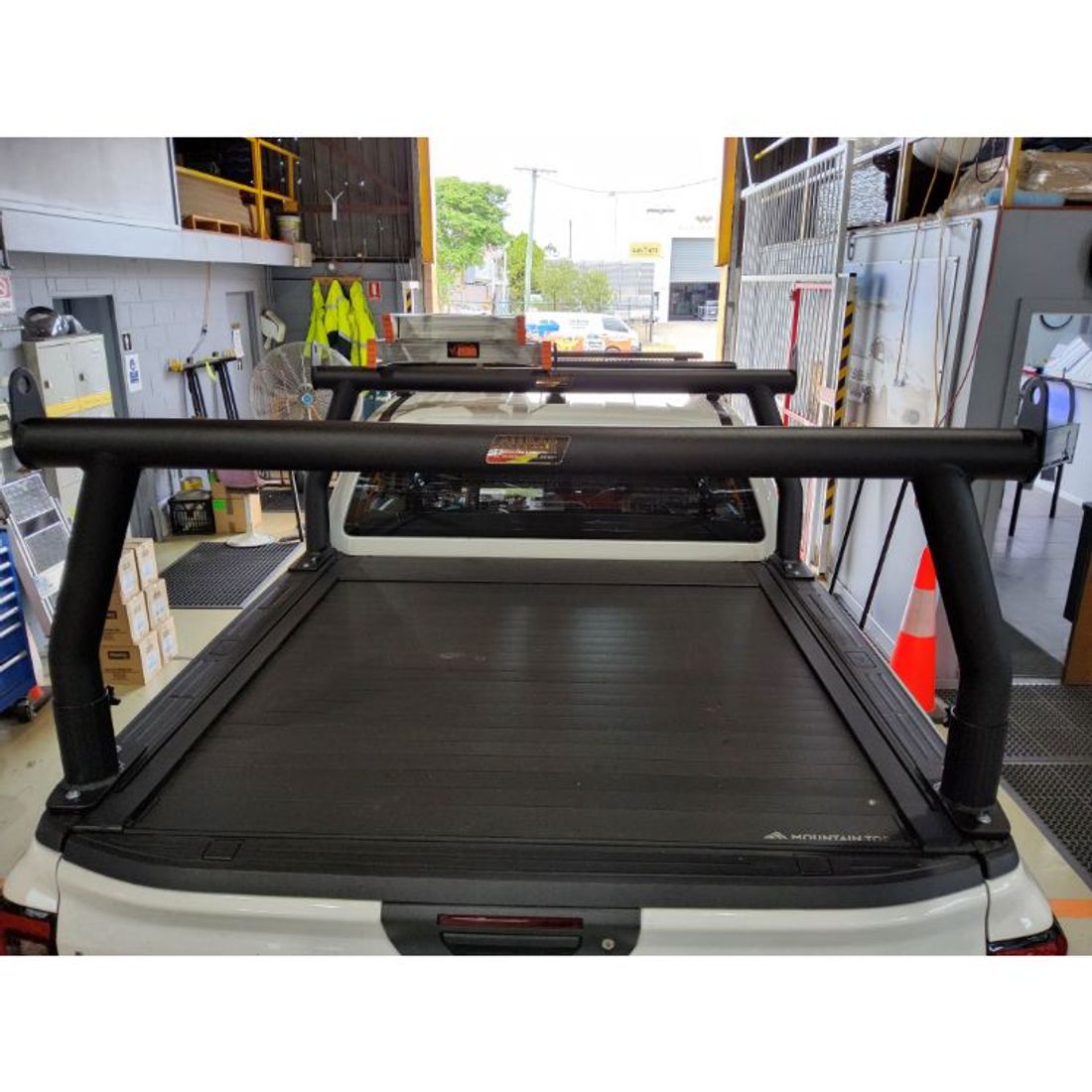 Pro Textured Black 76mm Trade Racks to suit Next Gen XL Ranger with manual Mountain Top Shutter
