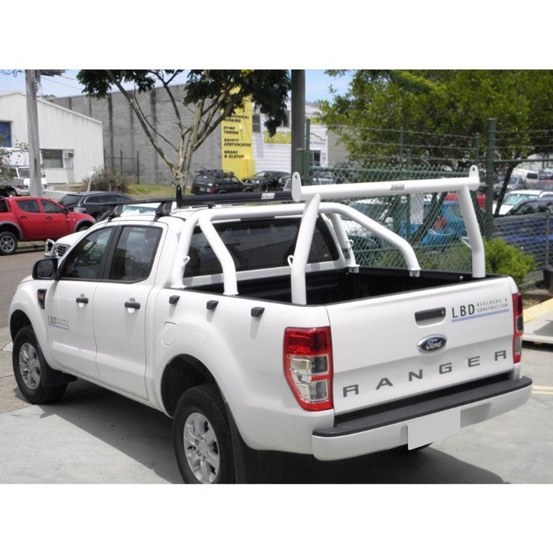 White Adaptor Rack Set to suit Ford Ranger