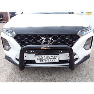 P/Coated Black Nudgebar to suit 2019 Hyundai Santa Fe TM Highlander with Camera