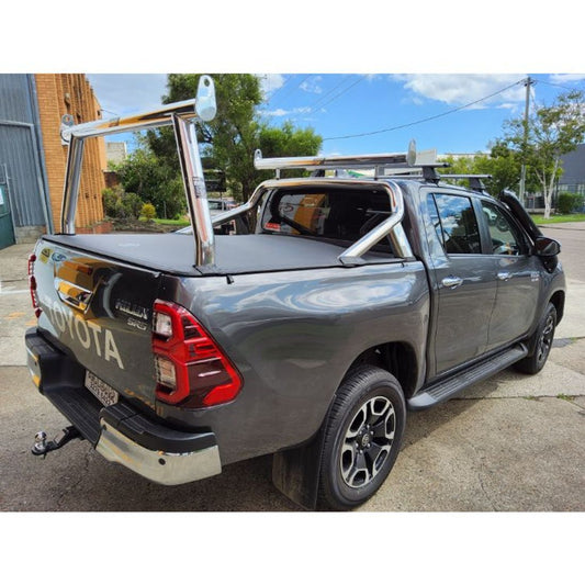 Polished Adaptor Rack Set compatible with 2022 SR5 Hilux