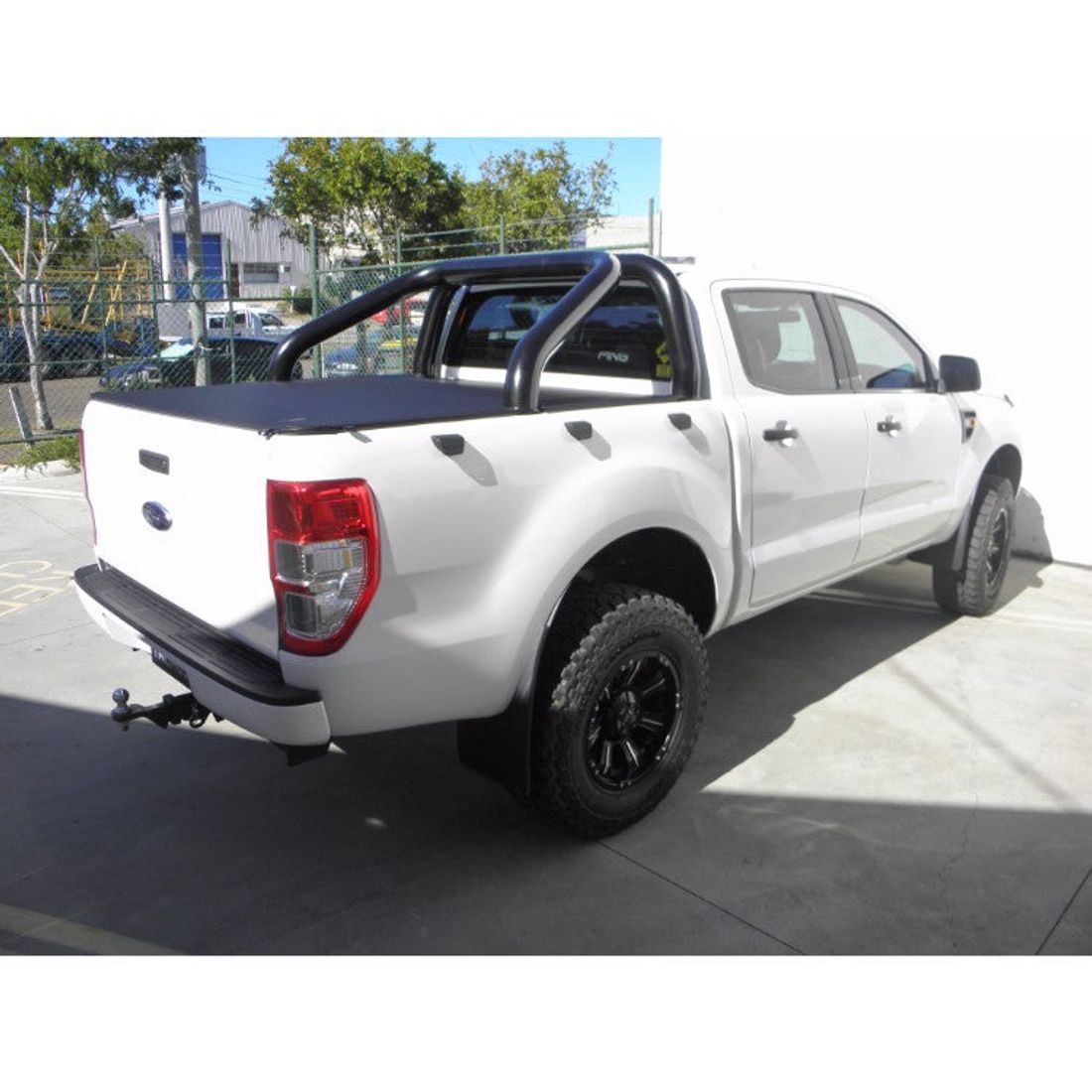Ford Ranger 76mm P/Coated Black 2 Piece Sports Bar
