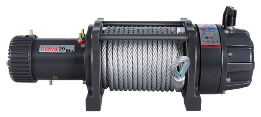 RUNVA EWB20000 PREMIUM WINCH 24V WITH STEEL CABLE