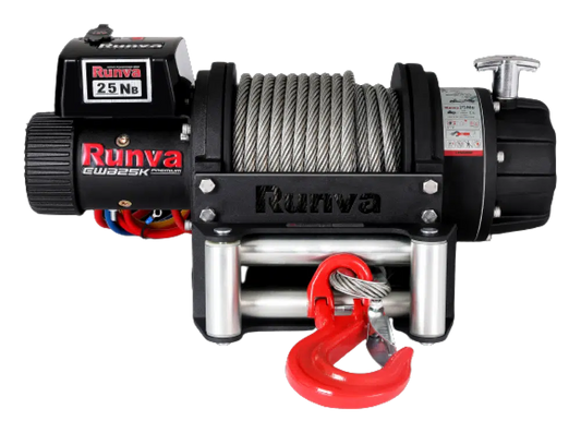 RUNVA EWB25000 PREMIUM 12V WITH STEEL CABLE