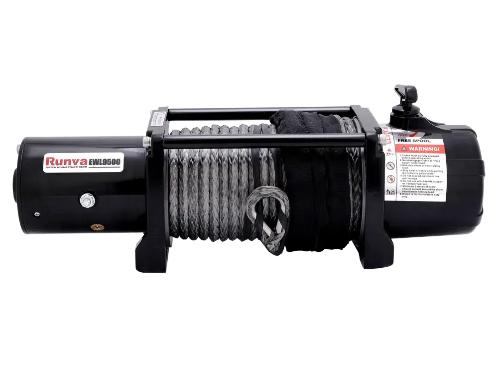 Runva EWL9500 12V with Synthetic Rope