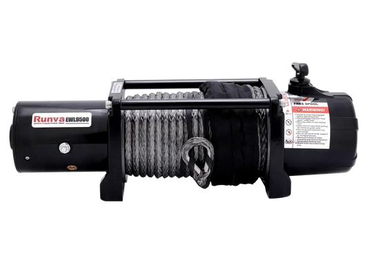 Runva EWL9500 12V with Synthetic Rope