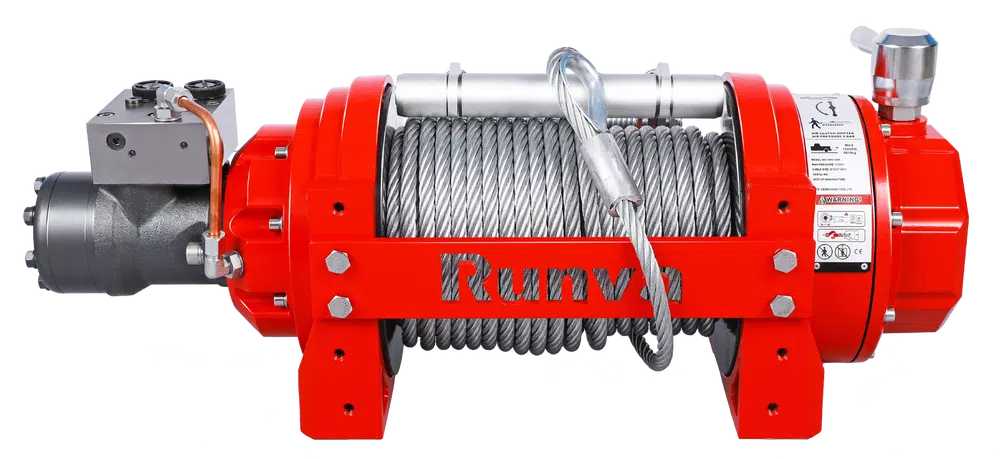 RUNVA HWV15000 HYDRAULIC WINCH WITH STEEL CABLE