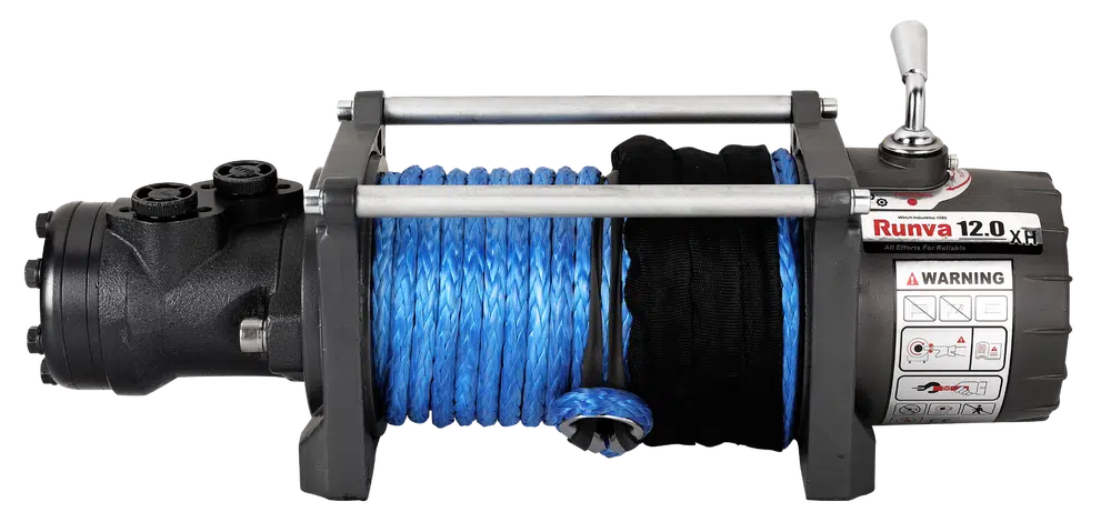 RUNVA HWX12000 HYDRAULIC WINCH WITH SYNTHETIC ROPE
