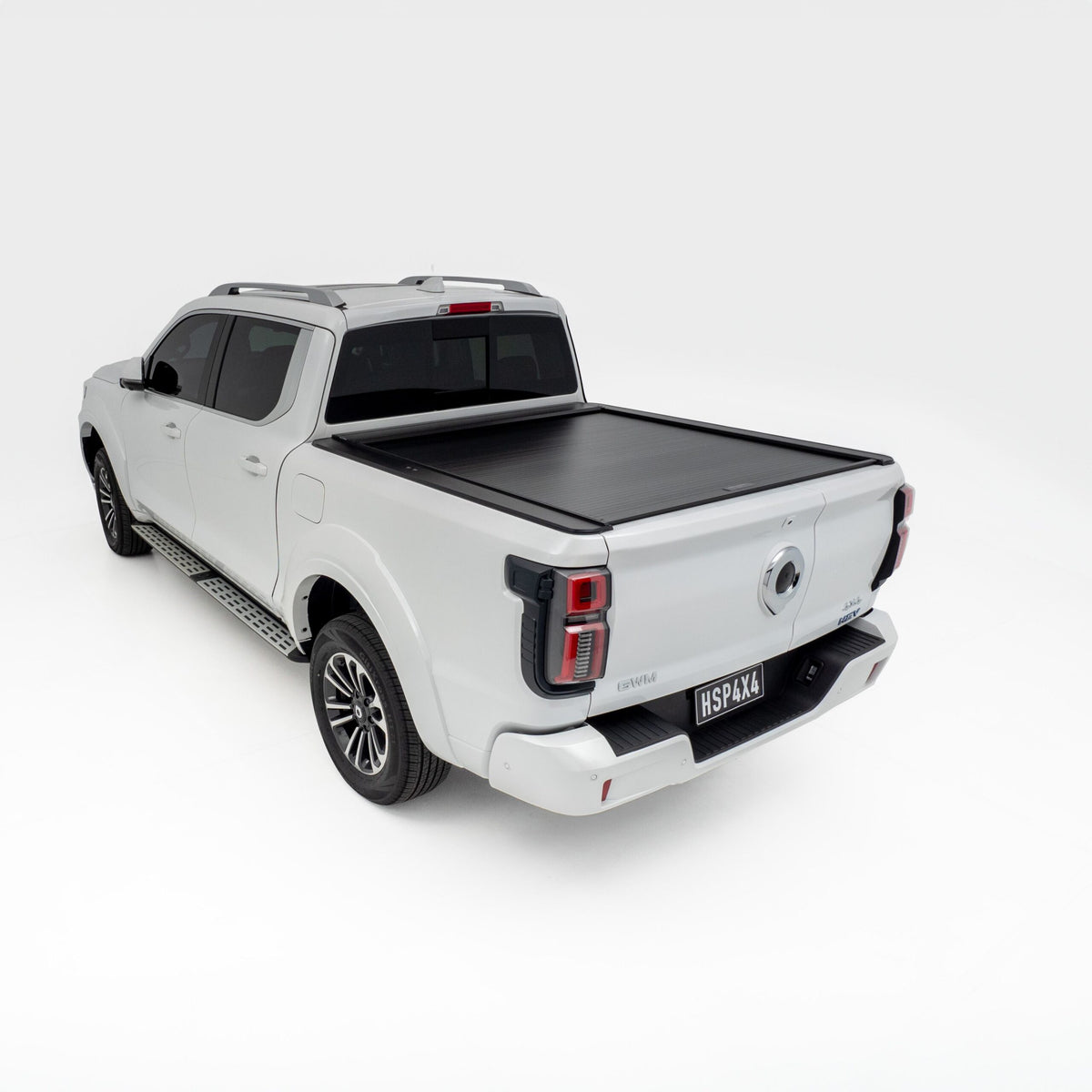Cannon Alpha ute equipped with roller shutter, offering secure and weather-resistant tub coverage for trade and touring needs.