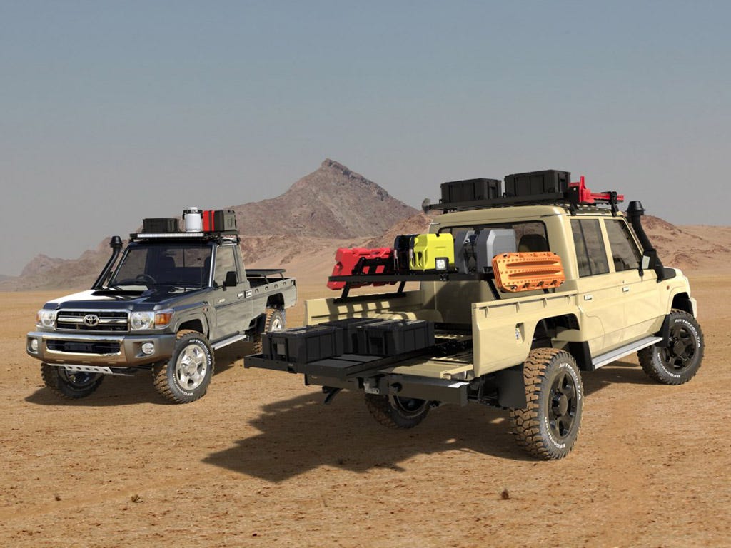 Toyota Land Cruiser SC Ute Slimline II Roof Rack Kit