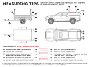 Ute Canopy or Trailer with OEM Track Slimline II Rack Kit / Tall / 1165mm(W) X 2368mm(L)