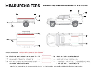 Ute Canopy or Trailer with OEM Track Slimline II Rack Kit / 1475mm(W) X 1358mm(L)